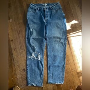 Abercrombie the dad high rise curve love Jean long